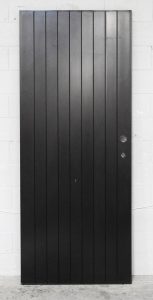 Black Aluminium TG&V Style Door New Unused - Unhung