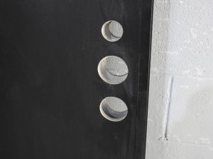 Black Aluminium Door New Unused - Unhung