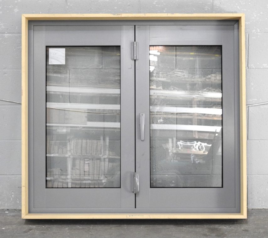 Silver Pearl Aluminium Bi-Fold Window - Unused