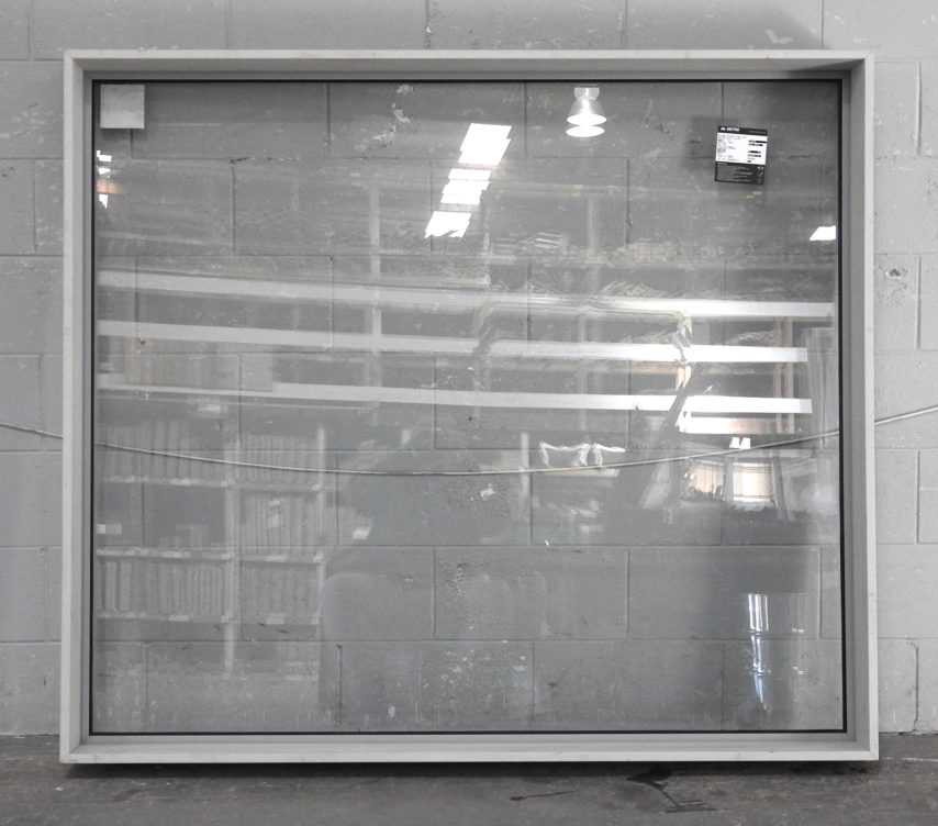 Silver Pearl Aluminium Fixed Window - Double Glazed