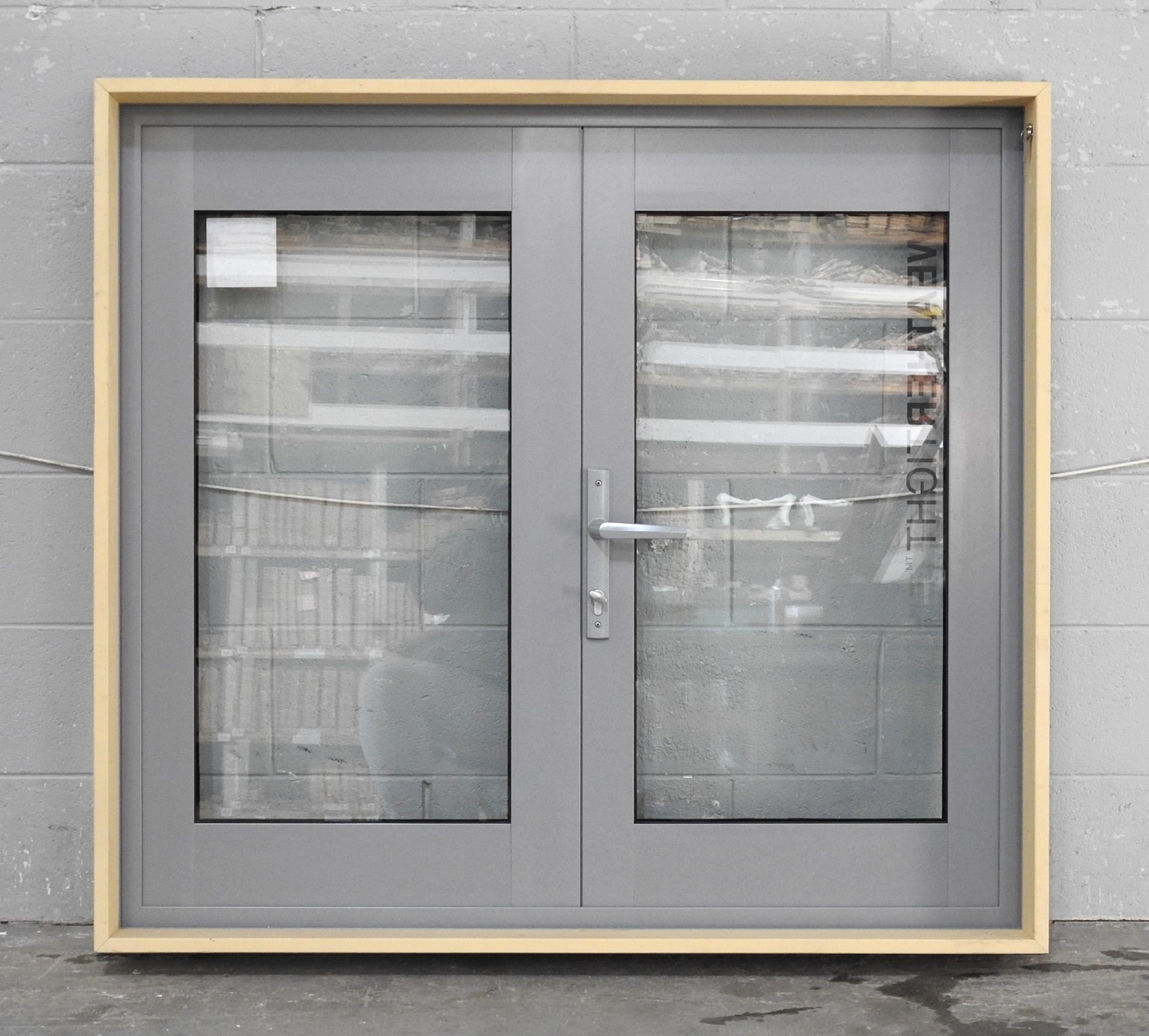 Silver Pearl Aluminium Casement Window / Mini Door - New