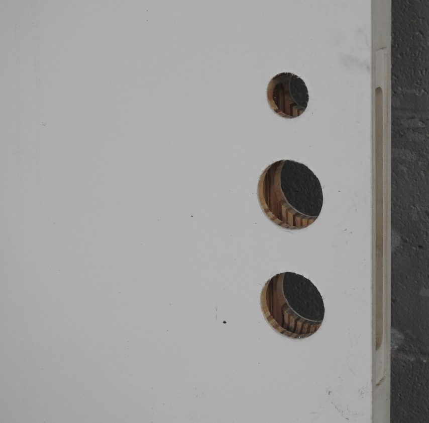 Wooden Exterior 3-Light Entry Door - Double Glazed