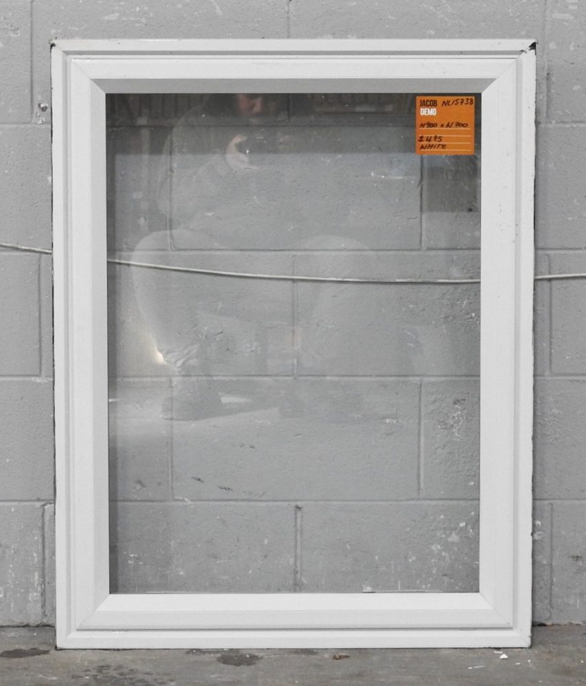 Off White Aluminium Single Awning Window