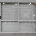 Silver Pearl Aluminium Sliding Door - Opens Left to Right