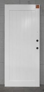 White Aluminium TG&V Style Door New Unused - Unhung