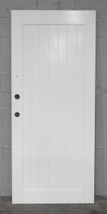 White Aluminium TG&V Style Door New Unused - Unhung