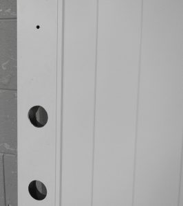 White Aluminium TG&V Style Door New Unused - Unhung