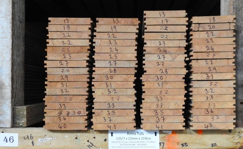 Rimu Tongue & Groove Flooring - 219Lm = 26m2 Job Lot