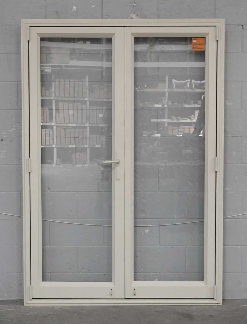 Off White Aluminium French Doors - New Jambs