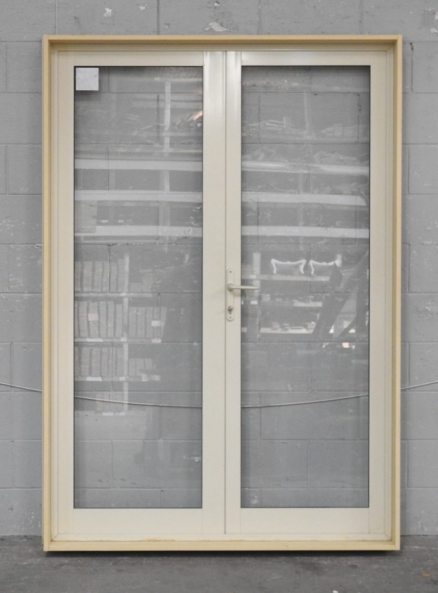 Off White Aluminium French Doors - New Jambs