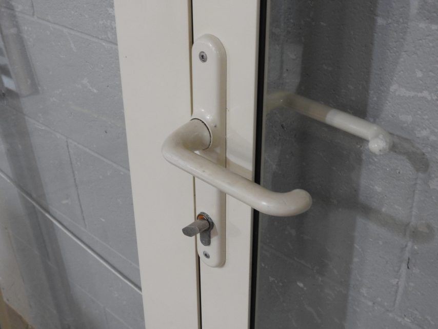 Off White Aluminium French Doors - New Jambs