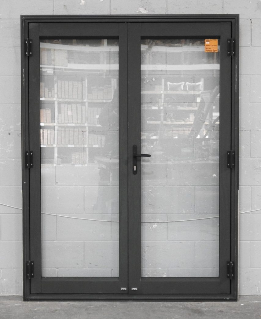 Karaka Green Aluminium French Doors - New Jambs