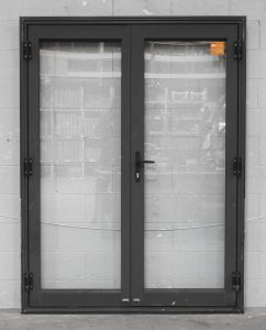 Karaka Green Aluminium French Doors - New Jambs