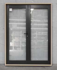 Karaka Green Aluminium French Doors - New Jambs