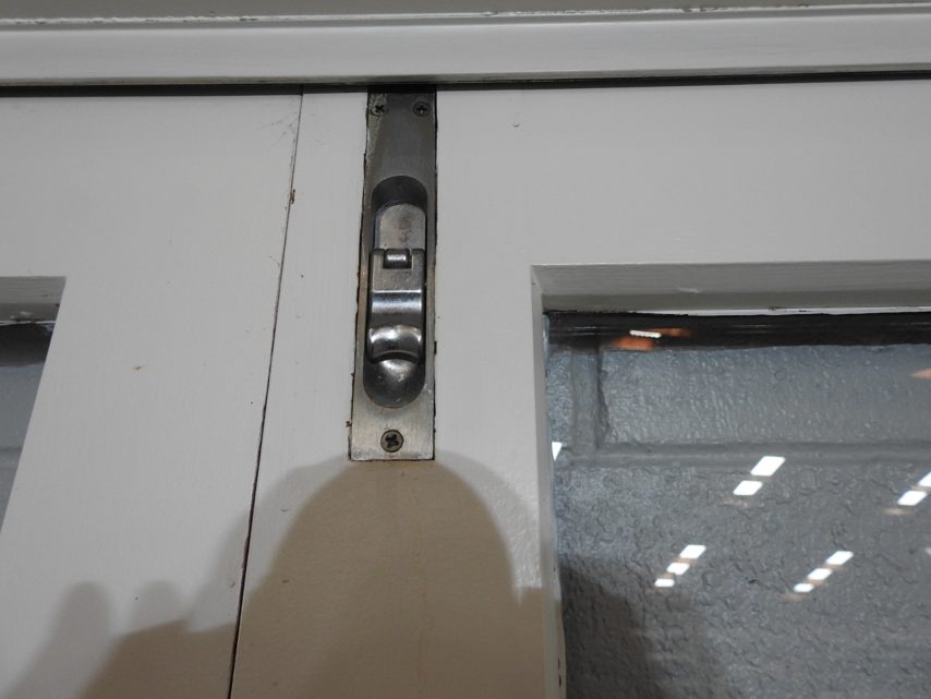 Wooden (Cedar) French Doors Hung in Aluminium Frame