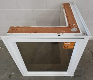 White Aluminium Corner Awing Window