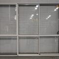 Canvas cloth Aluminium stacker sliding door - opens right to left