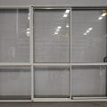 Canvas cloth Aluminium stacker sliding door - opens right to left