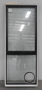 Black Aluminium double glazed awning window - Pet friendly