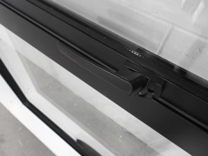 Black Aluminium double glazed awning window - Pet friendly