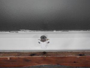 Wooden single awning landscape window - obscure glass