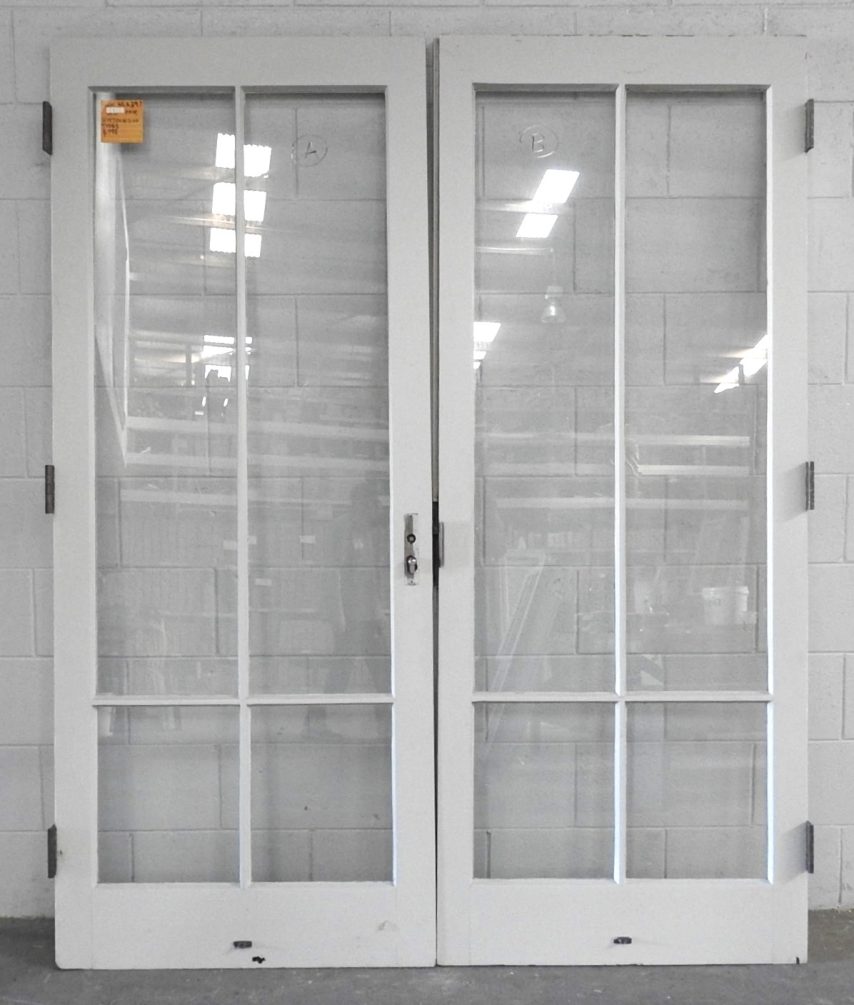 Wooden 4-Light French doors - unhung