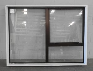 Dark bronze Aluminium single awning window