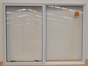 White aluminium awning window