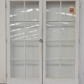 Wooden 8 pane colonial style French doors