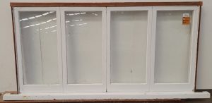 Wooden bi-fold window