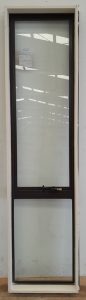 Brown aluminium awning window