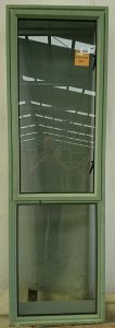 Mist green aluminium single casement window