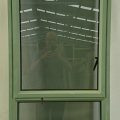 Mist green aluminium single casement window