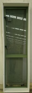 Mist green aluminium single casement window