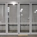 Silver Pearl Aluminium Bi-Fold Door - Double Glazed
