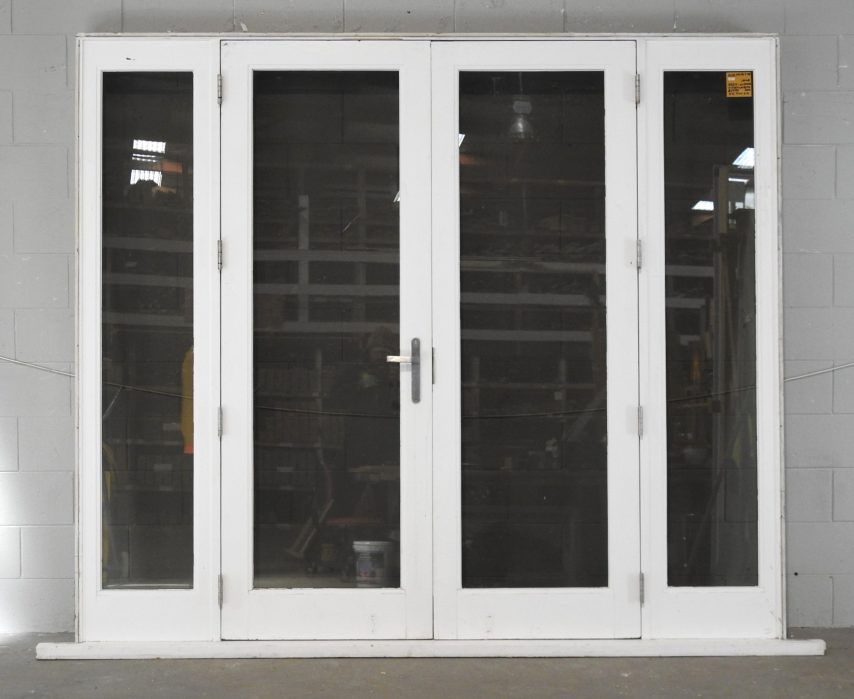 Wooden French Doors With Sidelights - Double Glazed