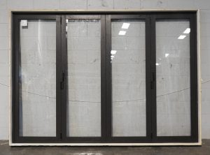 Dark Brown Aluminium Bi-Fold Doors - Opens Right to Left