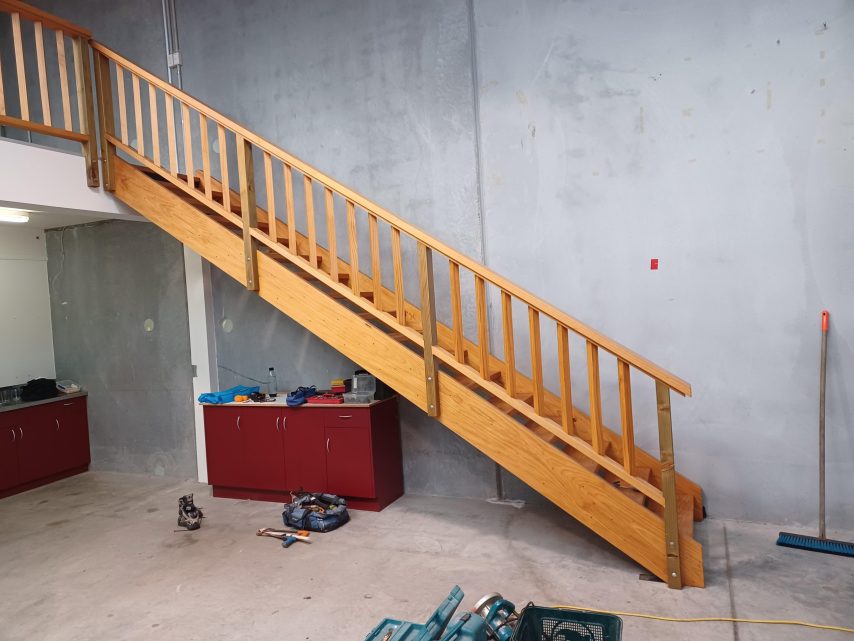 Wooden Staircase Removed From A Commercial Space