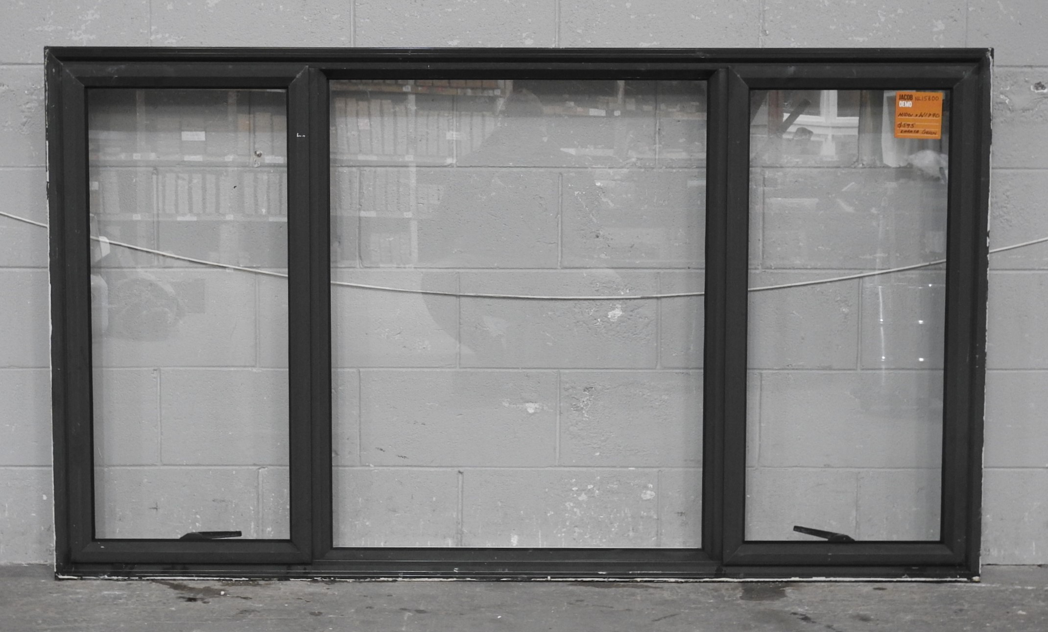 Karaka Green Aluminium Double Awning Window