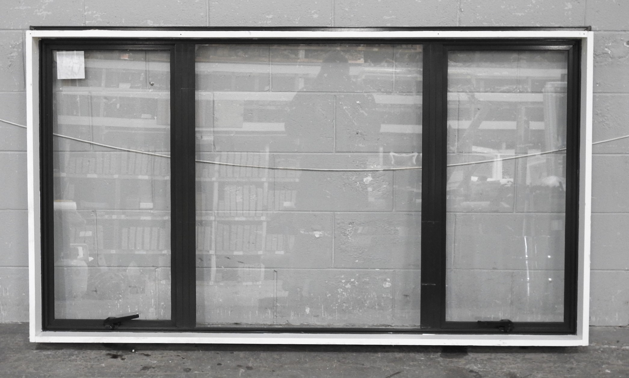 Karaka Green Aluminium Double Awning Window