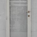 Wooden Exterior Door Hung in Frame - Opens Out From Right