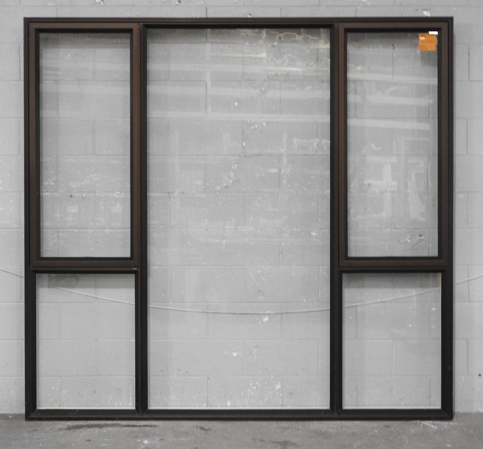 Large Bronze Aluminium Double Awning Window