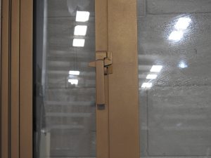 golden touch Aluminium double glazed sliding door - as new