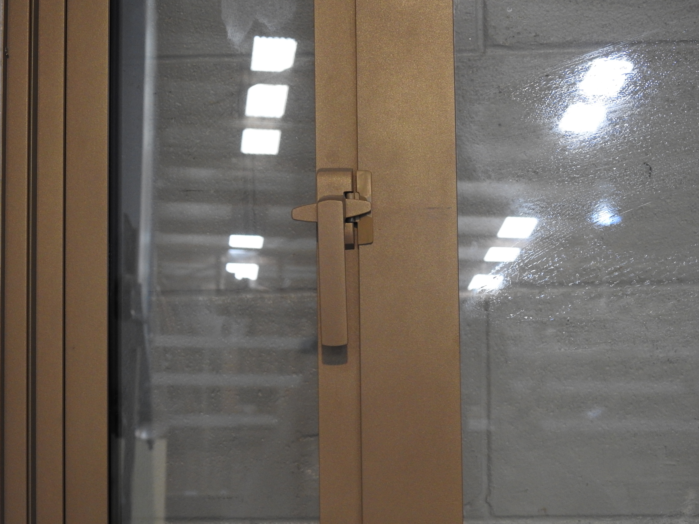 golden touch Aluminium double glazed sliding door - as new