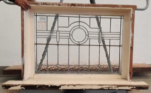 Beautiful Wooden leadlight window