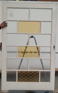 Extra wide wooden interior door