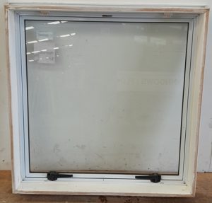 White aluminium awning window