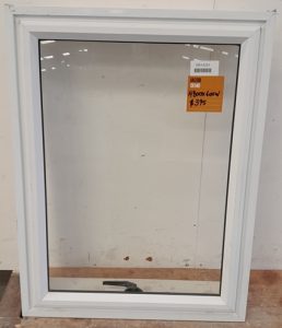 White aluminium awning window