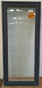 Denim blue double glazed awning window