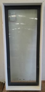 Denim blue double glazed awning window